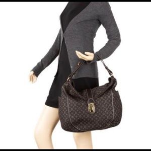 LOUIS VUITTON Brown Monogram Canvas Romance Bag